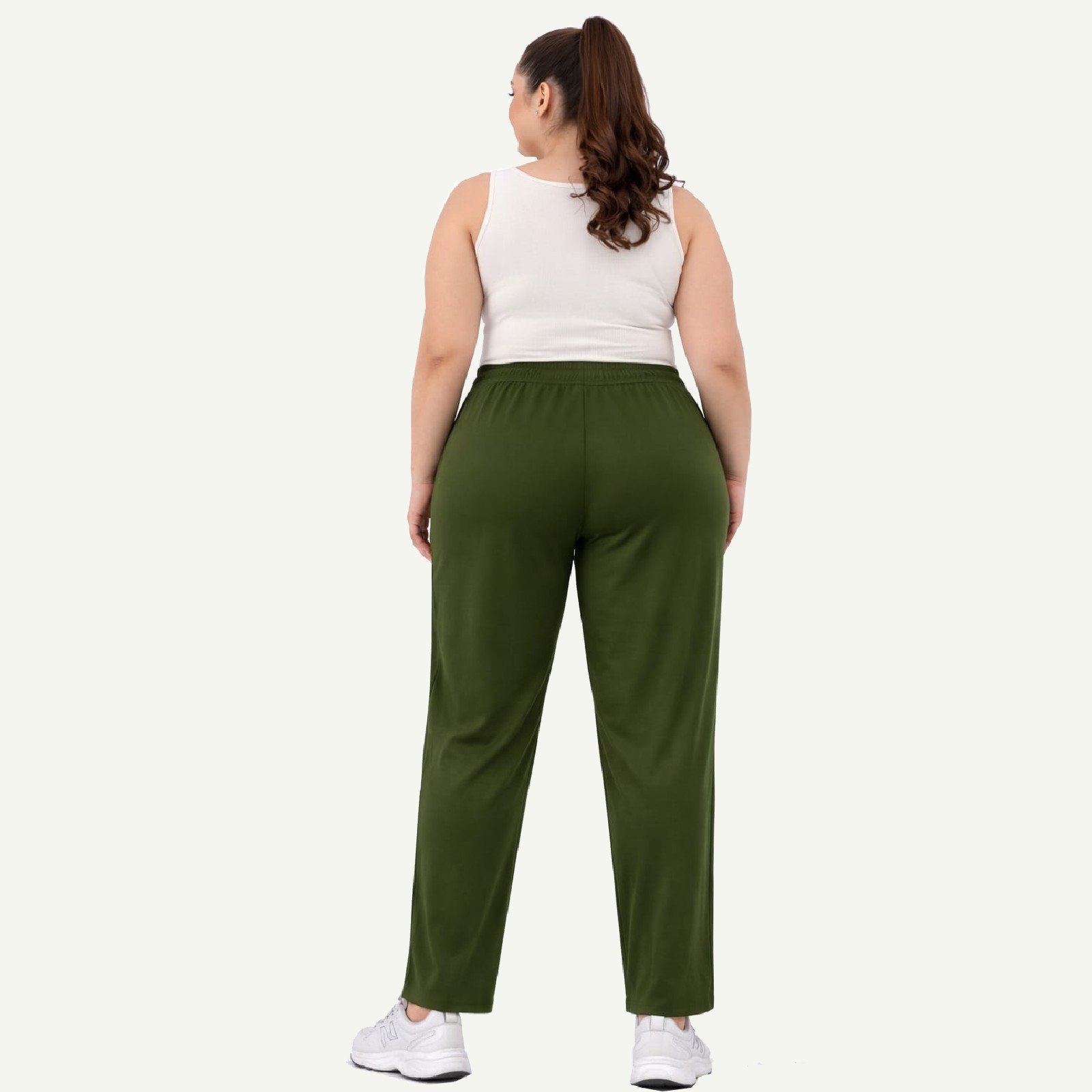 Plus Size Χακί Παντελόνι – Sport Casual Γραμμή Khaki Motion - Image 3