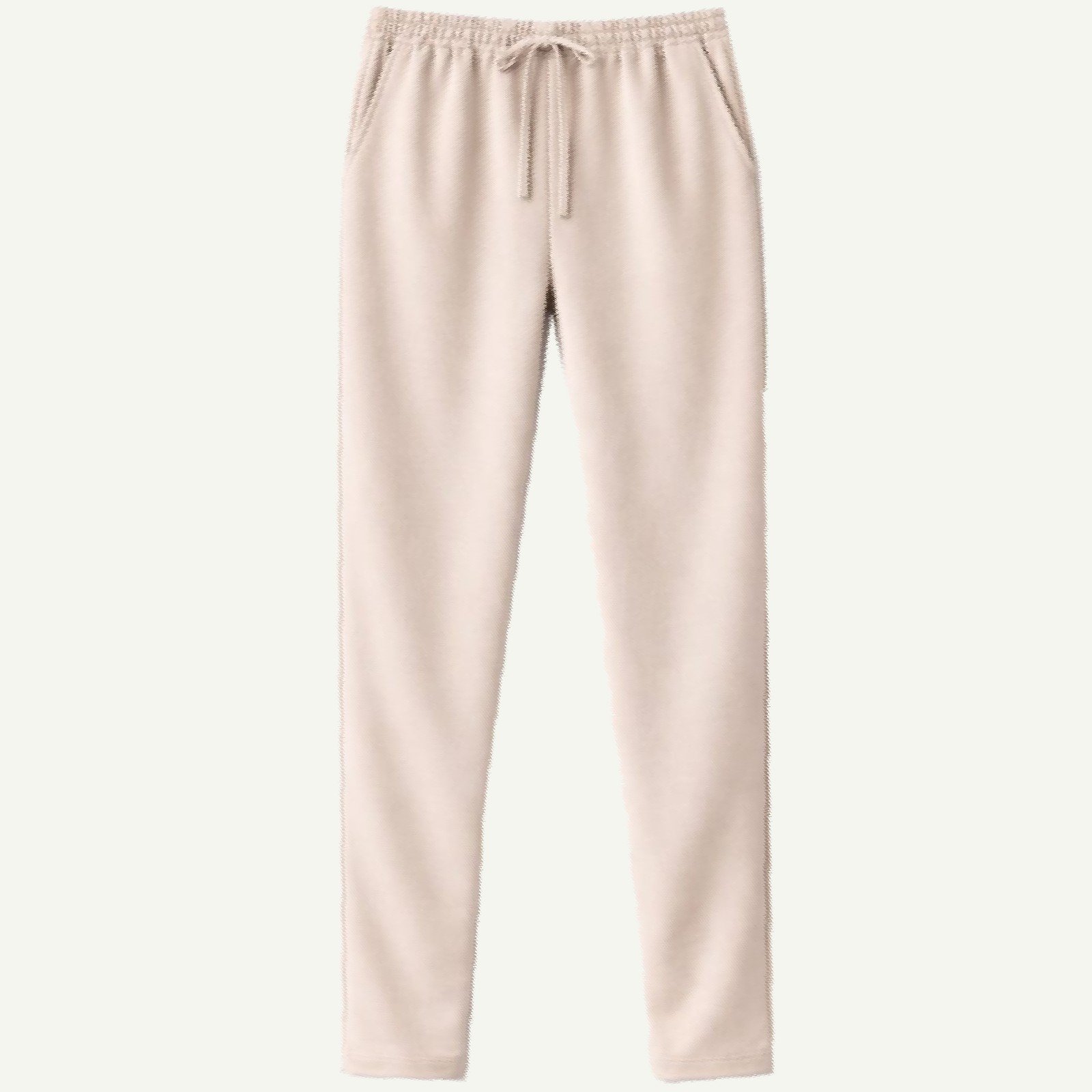 Παντελόνι jersey κλασική γραμμή ελαστικό τεσσάρων εποχών Μπεζ - Image 2