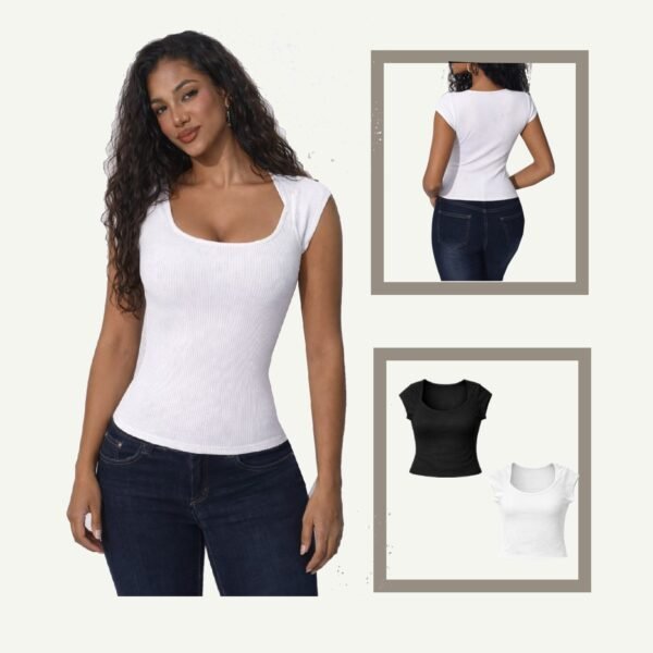 ARSH Cross Rib Top – Cotton Stretch