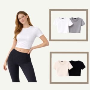 ARSH Lycra Crop Top – Λευκό