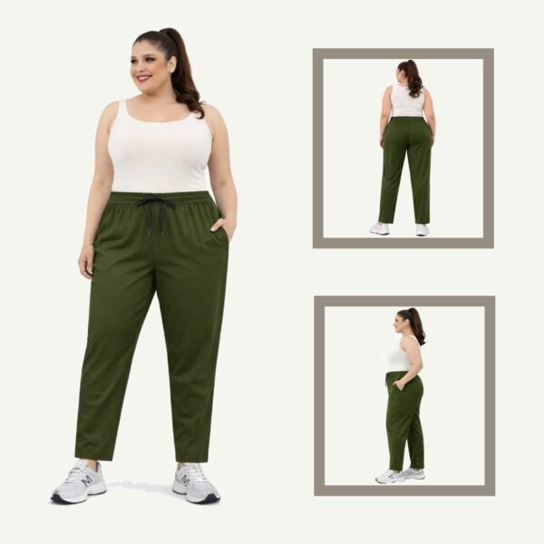 Plus Size Χακί Παντελόνι  – Sport Casual Γραμμή Khaki Motion