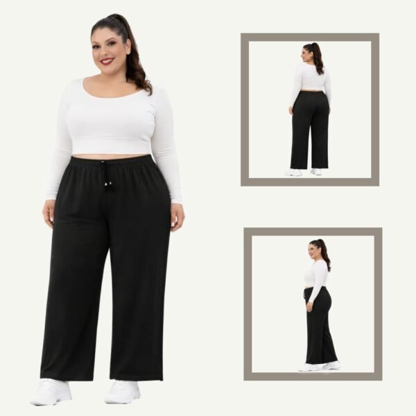 Plus Size Παντελόνα Jersey – Ελαστική & Άνετη Γραμμή Classic Black