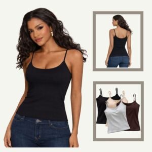 Arsh Γυναικείο Top με ραντάκι & ενίσχυση Μαύρο