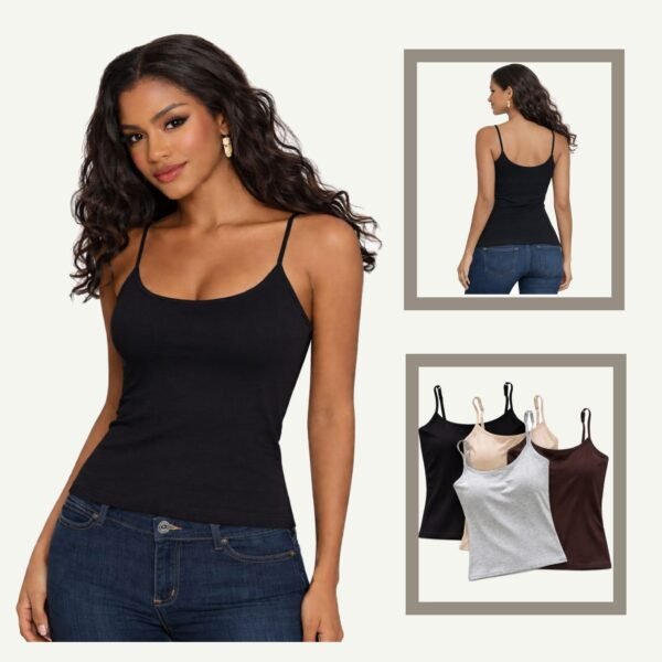 Arsh Γυναικείο Top με ραντάκι & ενίσχυση Μαύρο