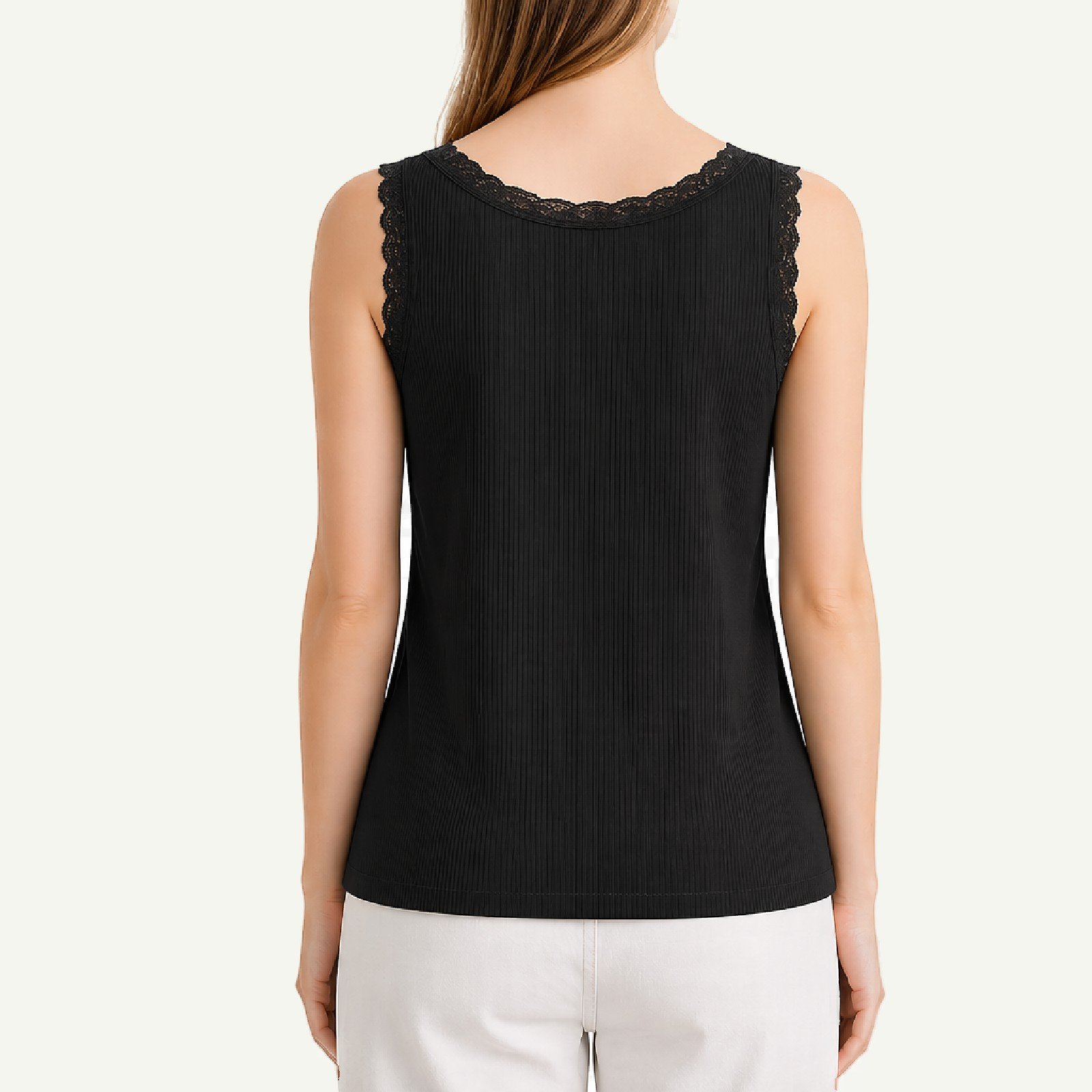 Γυναικείο Rib Top με Δαντέλα – Basic Collection - Image 8