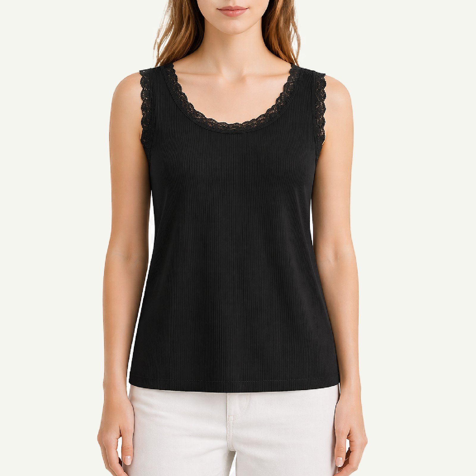 Γυναικείο Rib Top με Δαντέλα – Basic Collection - Image 7