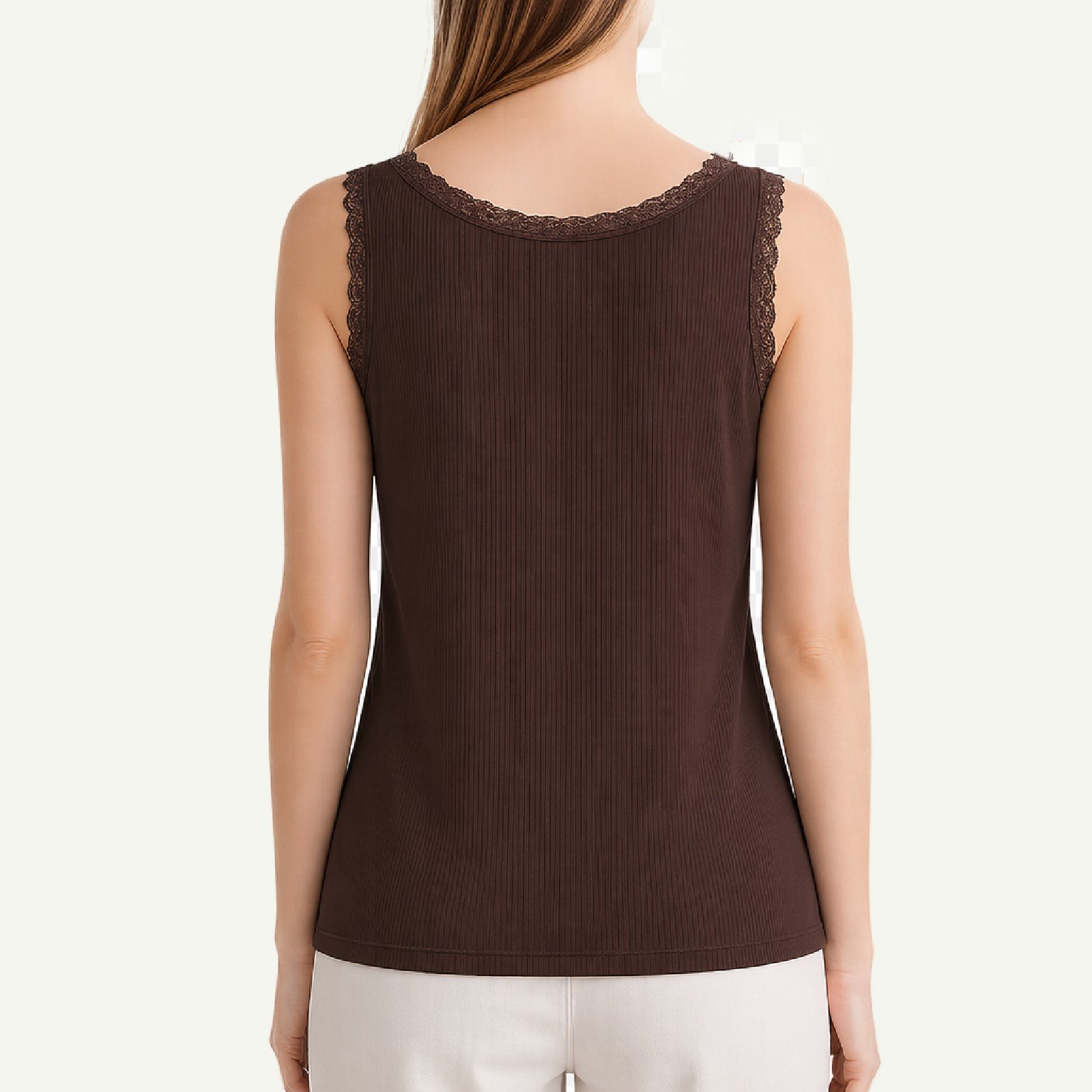 Γυναικείο Rib Top με Δαντέλα – Basic Collection - Image 6