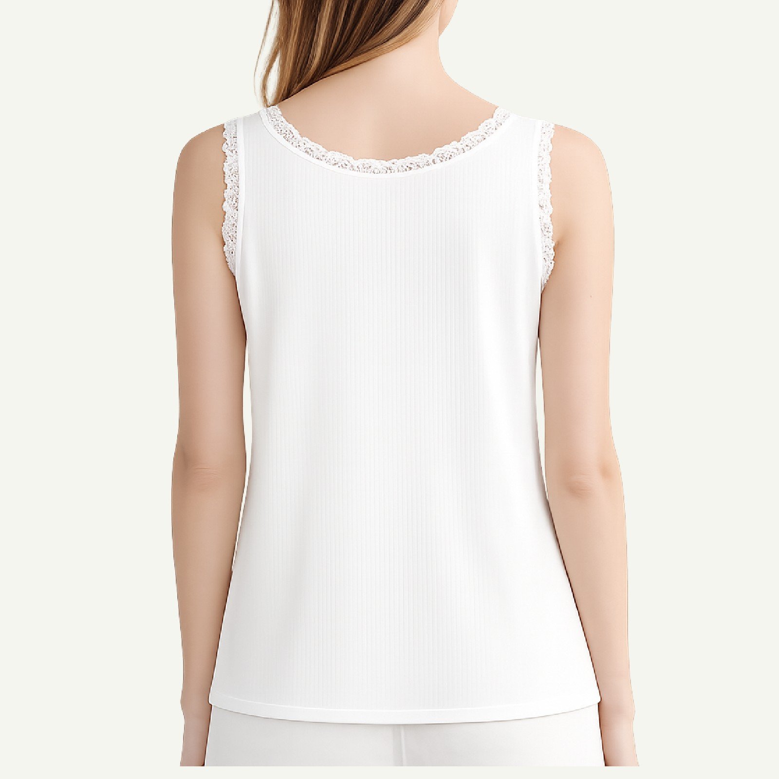 Γυναικείο Rib Top με Δαντέλα – Basic Collection - Image 3