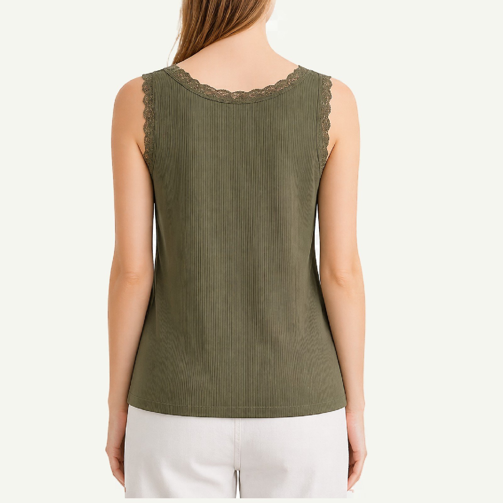 Γυναικείο Rib Top με Δαντέλα – Basic Collection - Image 5