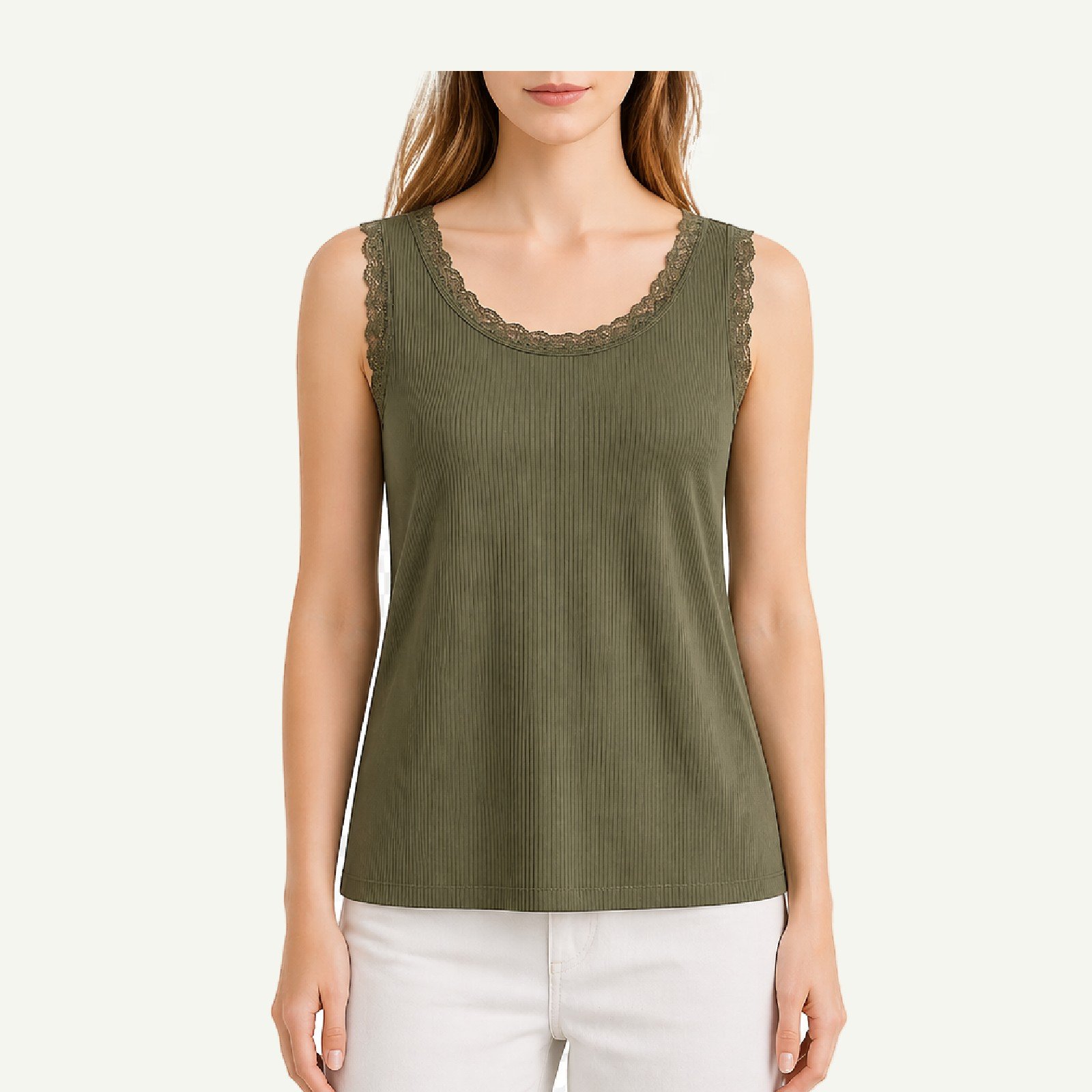 Γυναικείο Rib Top με Δαντέλα – Basic Collection - Image 9