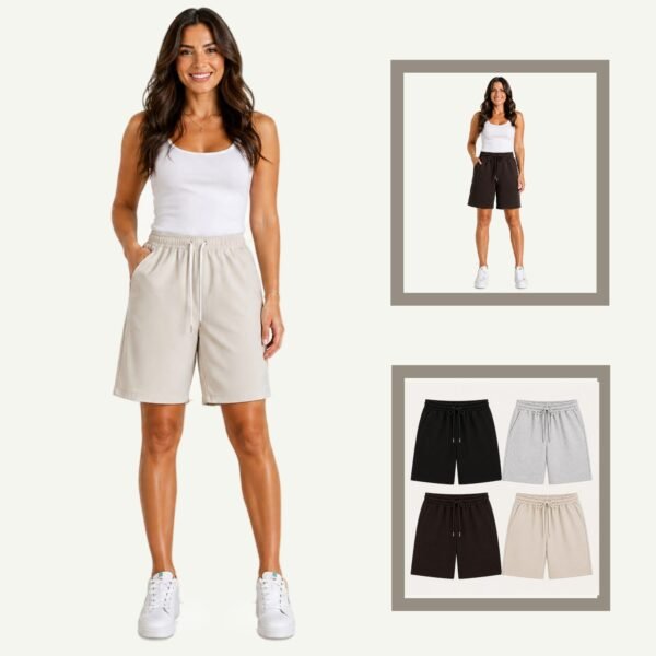 Γυναικεία Βερμούδα Sweat με Λάστιχο – Essential Summer Collection
